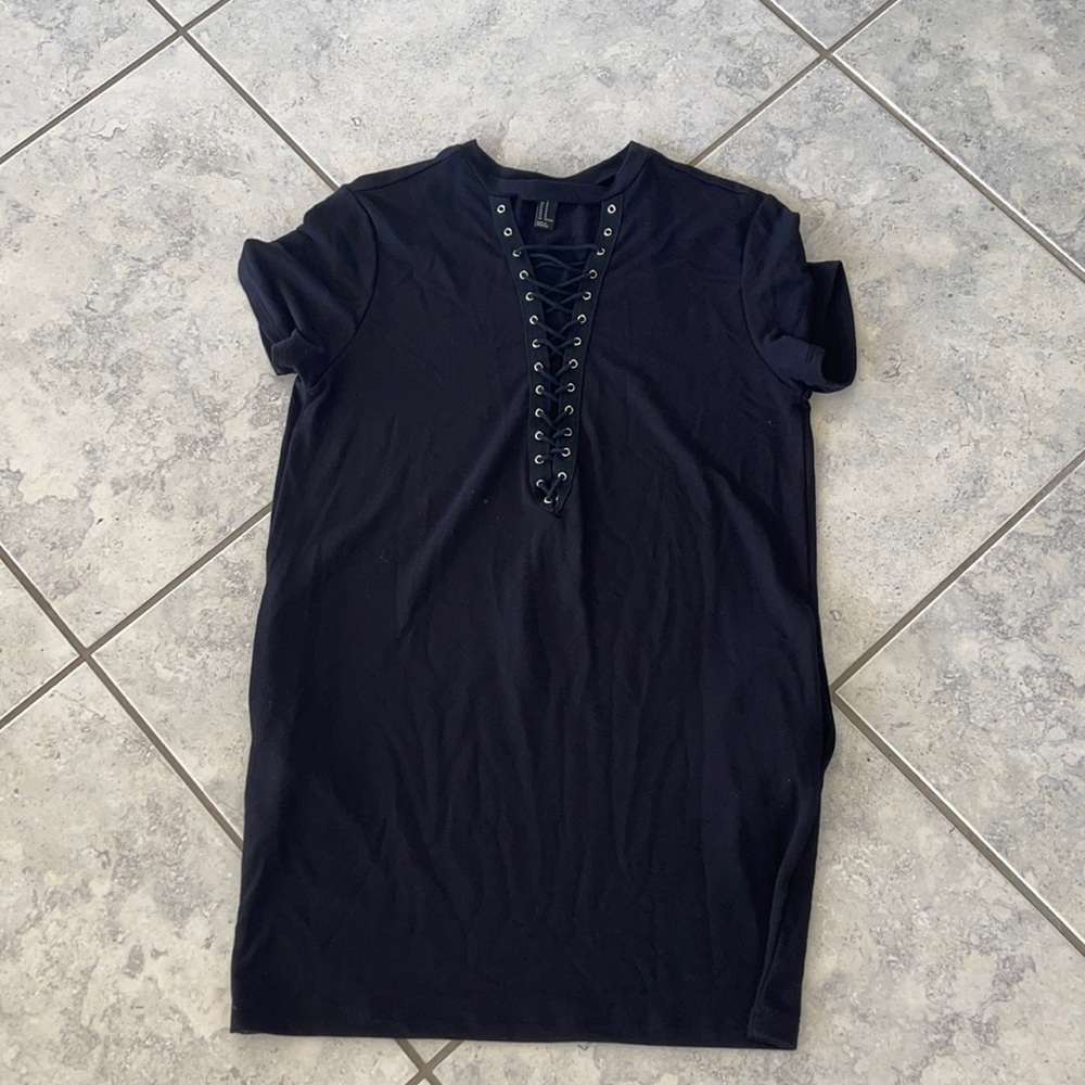 Black T shirt dress